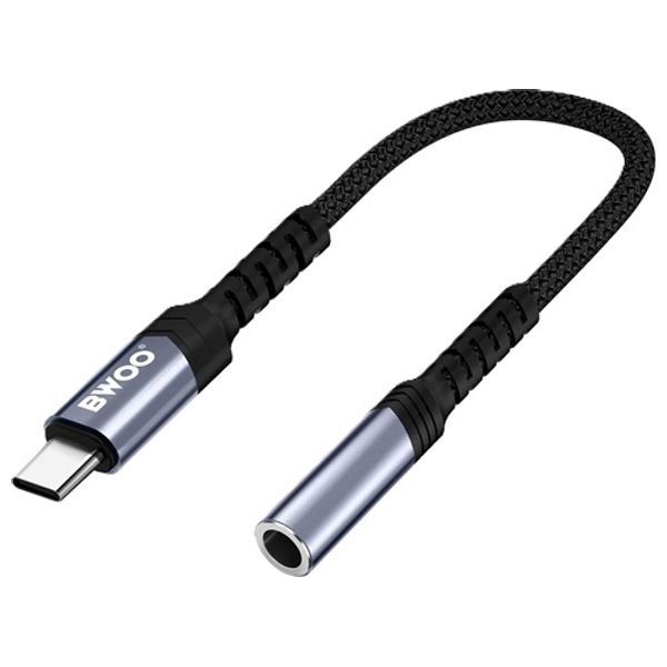 TYPE-C TO AUX 3.5MM AUDIO CABLE BLACK