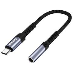 TYPE-C TO AUX 3.5MM AUDIO CABLE BLACK