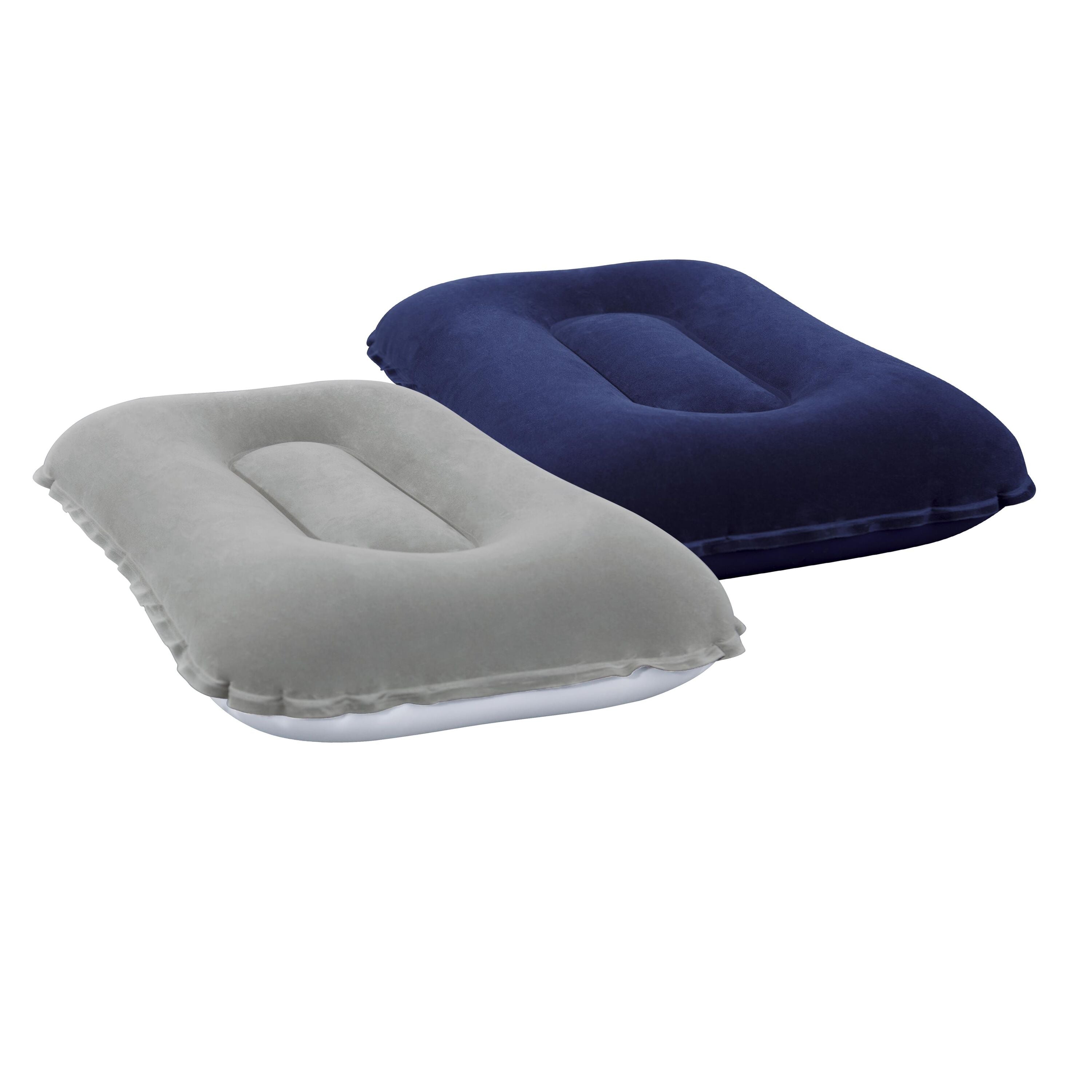 Bestway 42CM X 26CM X 10CM Flocked Air Camp Pillow (Contents:pillow, repair patch, 2 assorted colors)