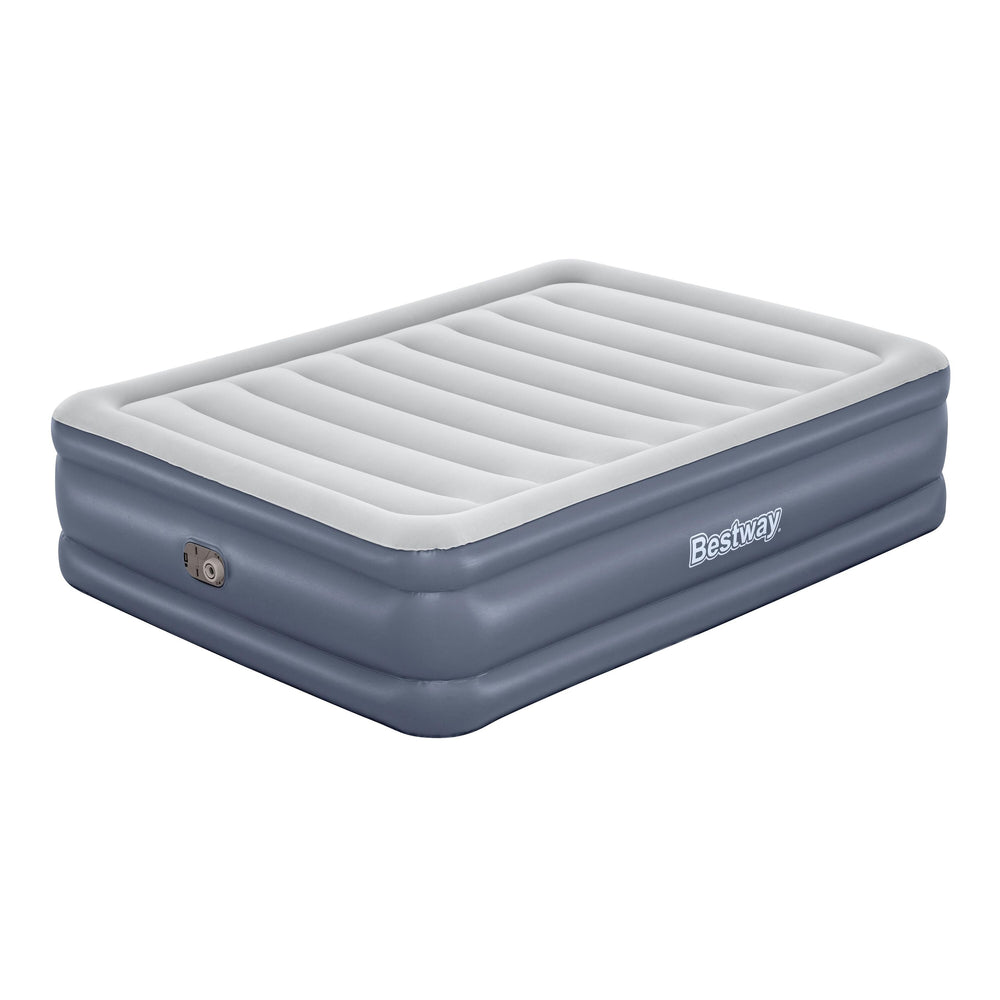 Bestway 2.03m x 1.52m x 51cm Tritech Air Mattress Queen Built-in AC Pump (air mattress, storage bag, repair patch, with Built-in Pump(220V-240V))
