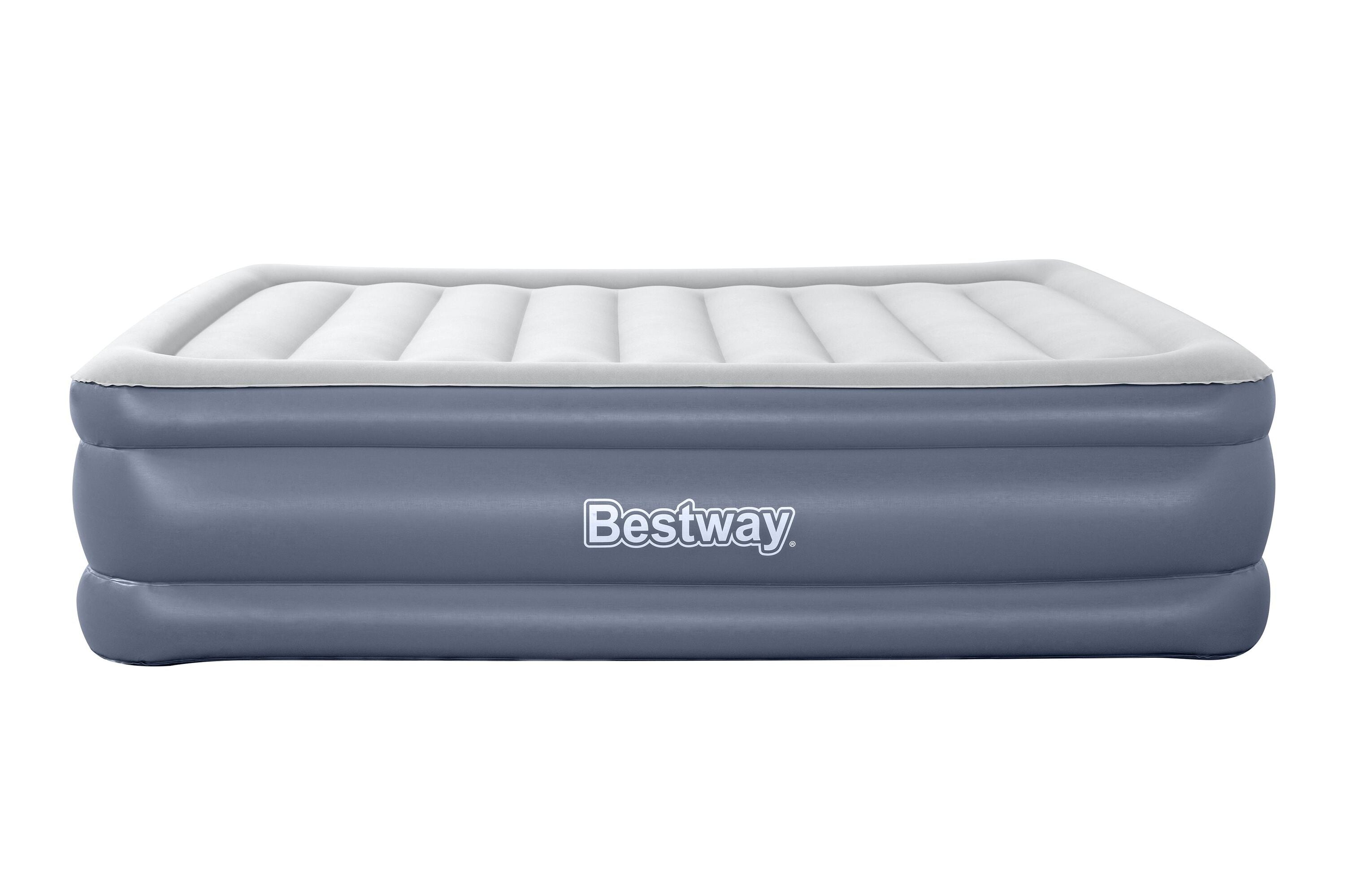 Bestway 2.03m x 1.52m x 51cm Tritech Air Mattress Queen Built-in AC Pump (air mattress, storage bag, repair patch, with Built-in Pump(220V-240V))