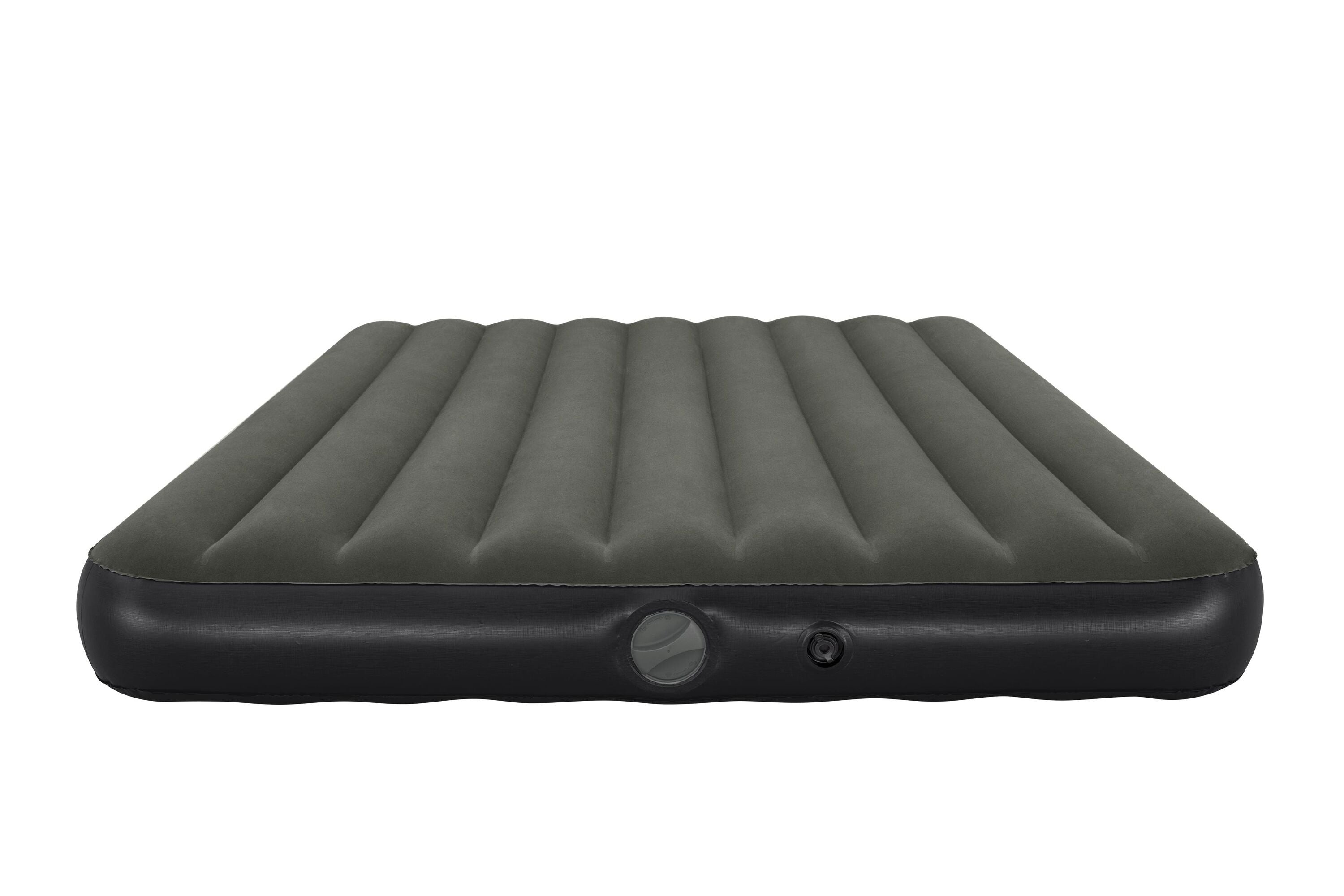 Bestway 2.03m x 1.52m x 25cm Tritech Air Mattress Queen Built-in Rechargeable Pump (Air Mattress, repair patch,USB charging cable, with Built-in Rechargeable Pump)