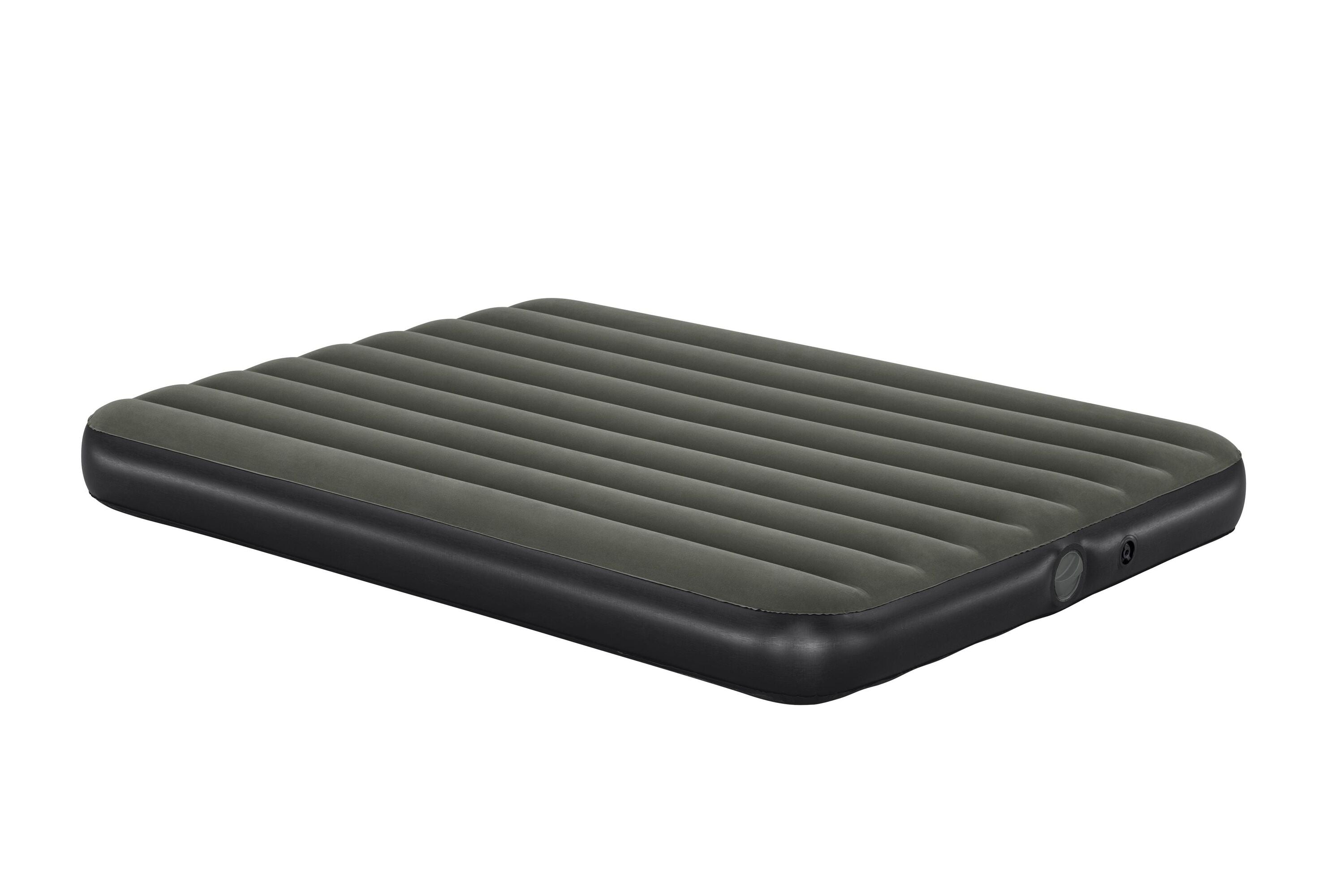 Bestway 2.03m x 1.52m x 25cm Tritech Air Mattress Queen Built-in Rechargeable Pump (Air Mattress, repair patch,USB charging cable, with Built-in Rechargeable Pump)