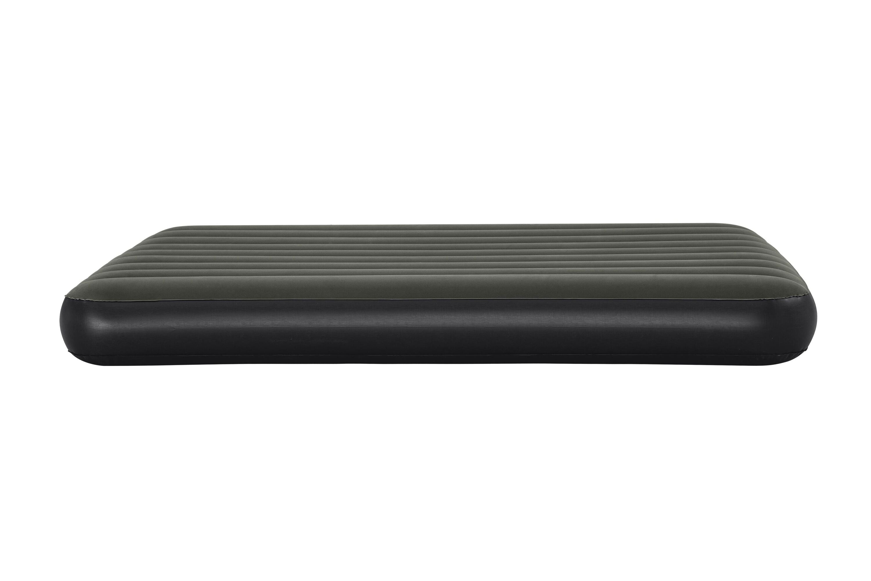 Bestway 2.03m x 1.52m x 25cm Tritech Air Mattress Queen Built-in Rechargeable Pump (Air Mattress, repair patch,USB charging cable, with Built-in Rechargeable Pump)