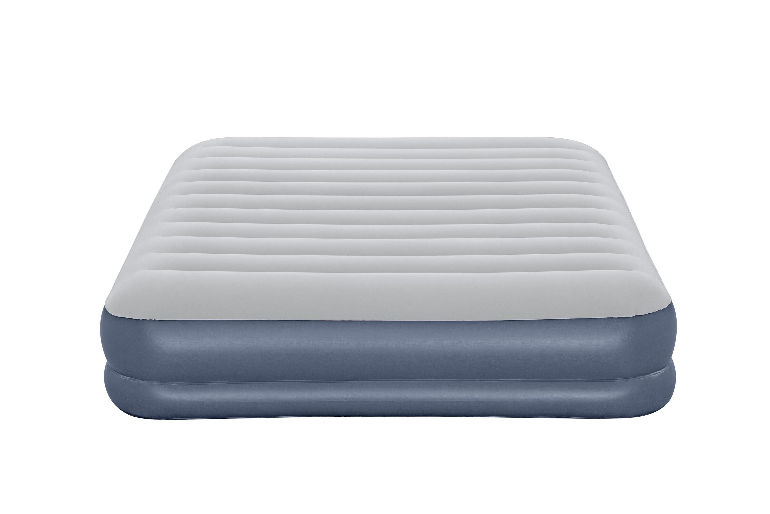 Bestway 2.03m x 1.52m x 36cm Tritech Air Mattress Queen Built-in Rechargeable Pump (air mattress, repair patch,USB charging cable, with Built-in Rechargeable Pump)