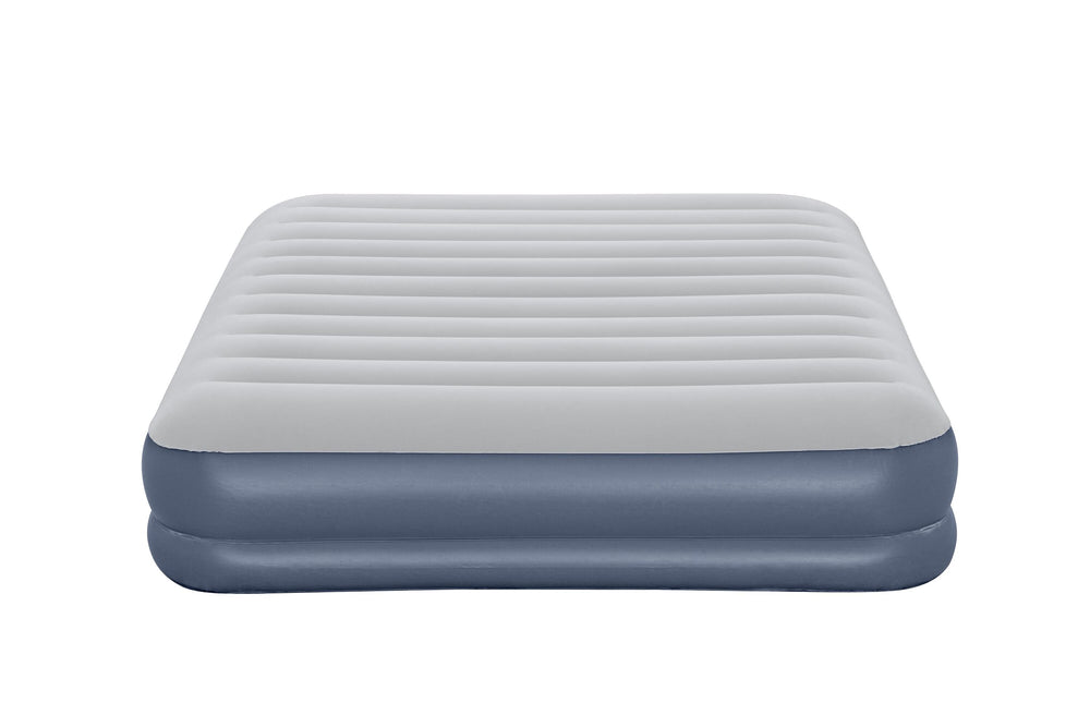 Bestway 2.03m x 1.52m x 36cm Tritech Air Mattress Queen Built-in Rechargeable Pump (air mattress, repair patch,USB charging cable, with Built-in Rechargeable Pump)