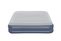 Bestway 2.03m x 1.52m x 36cm Tritech Air Mattress Queen Built-in Rechargeable Pump (air mattress, repair patch,USB charging cable, with Built-in Rechargeable Pump)