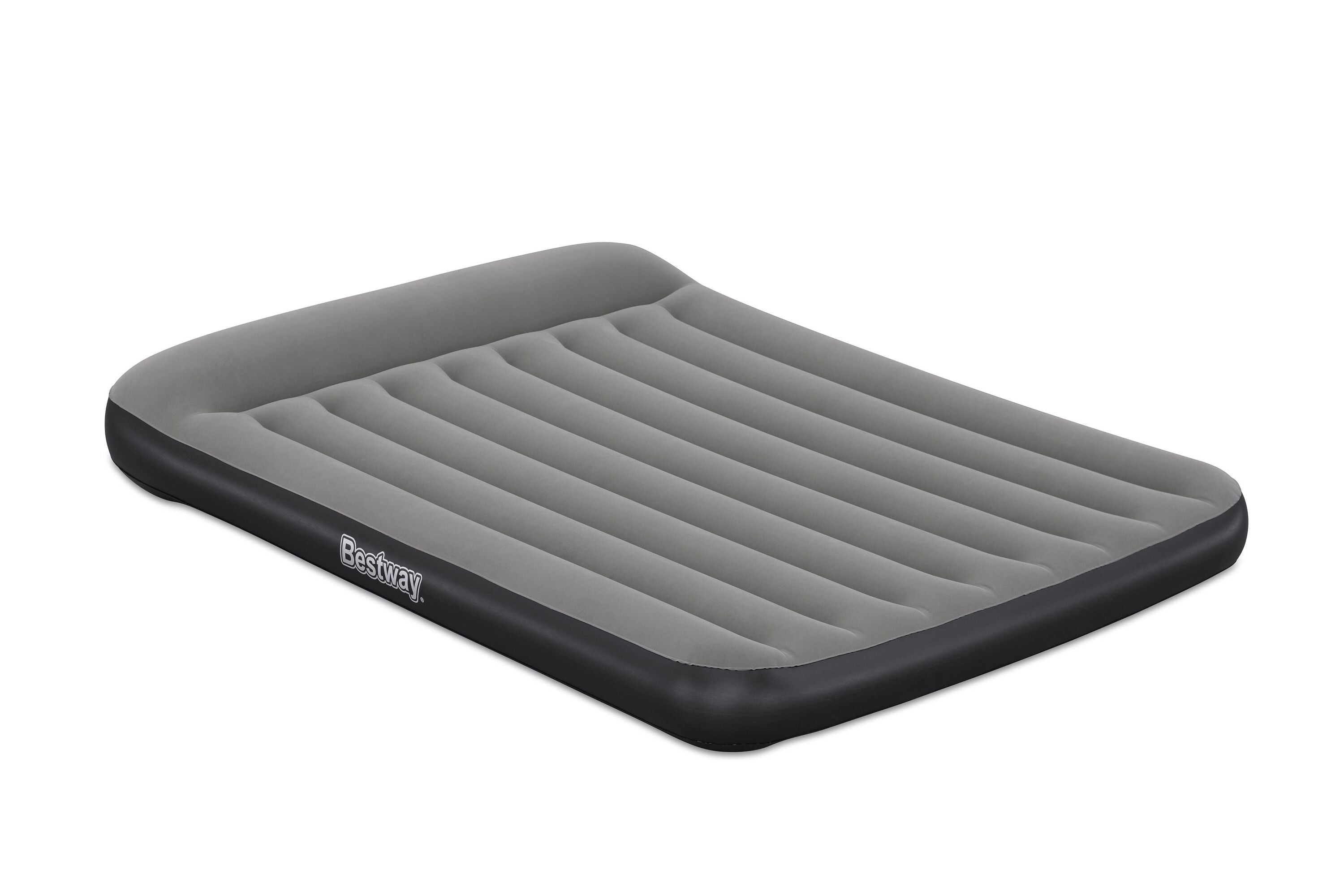 Bestway 2.03m x 1.52m x 30cm Tritech Air Mattress Queen Built-in USB pump (Air Mattress, repair patch, with Built-in Pump(5V-2A))