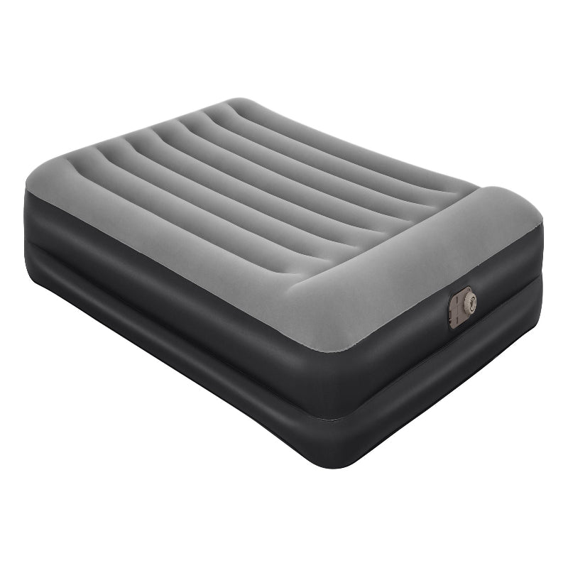 Bestway 2.03M X 1.52M X 46CM Tritech Air Mattress Queen Built-IN AC Pump (Contents:Air Mattress, travel bag, repair patch, with Built-in Pump(220V~240V))