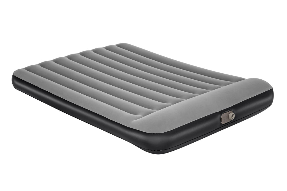 Bestway80" X 60" X 12"/2.03M X 1.52M X 30CM Tritech Air Mattress Queen Built-IN AC Pump (Contents:Air Mattress, repair patch, with Built-in Pump(220V~240V))