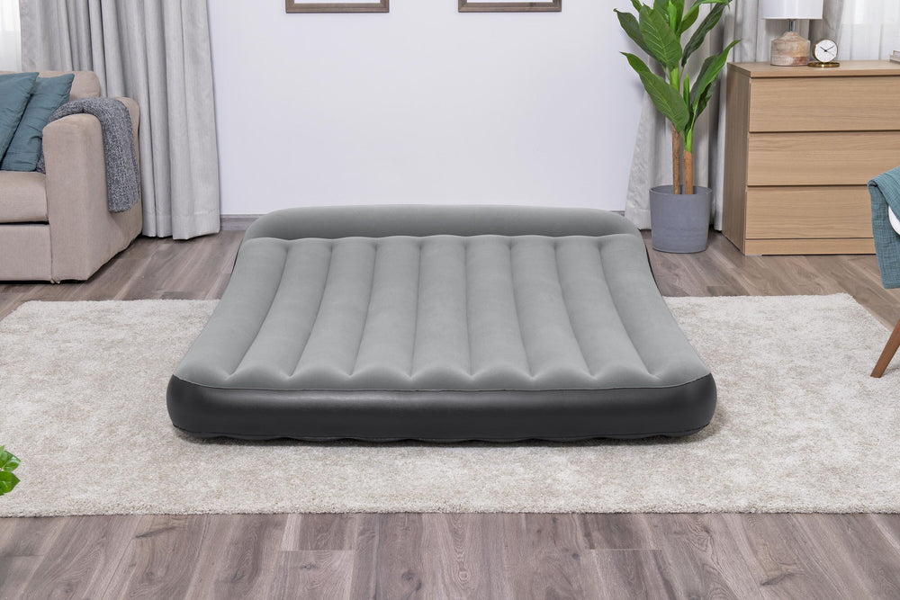 Bestway80" X 60" X 12"/2.03M X 1.52M X 30CM Tritech Air Mattress Queen Built-IN AC Pump (Contents:Air Mattress, repair patch, with Built-in Pump(220V~240V))
