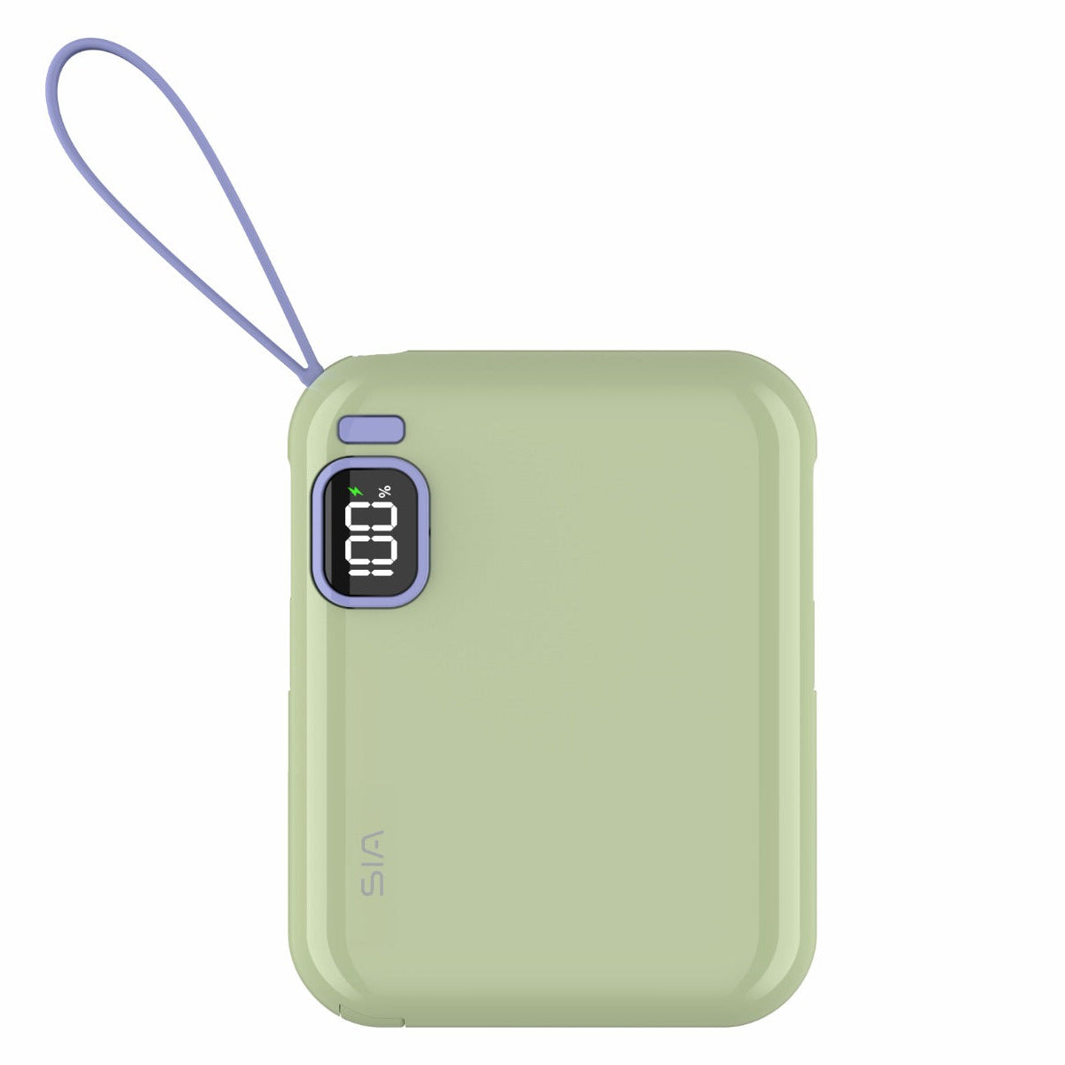 SIA PB302 10000mAh power bank with cable 38.5WH green