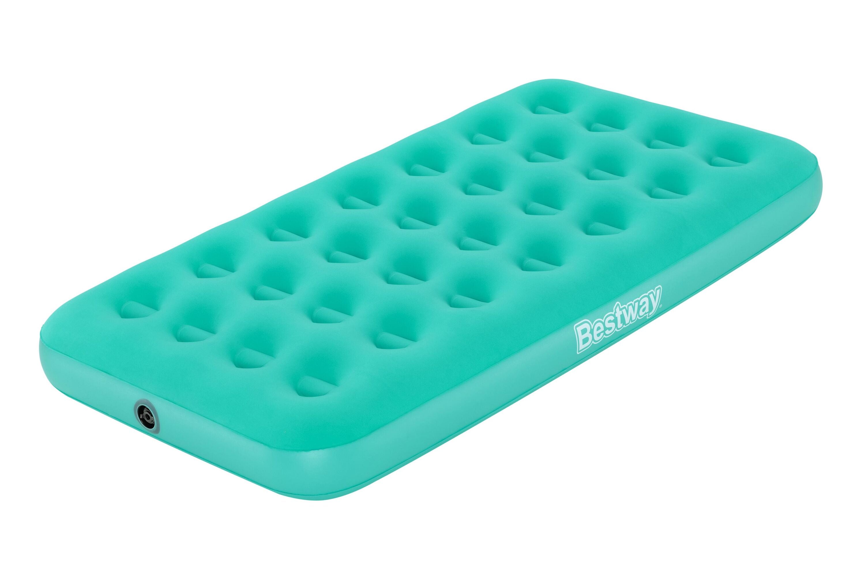 Bestway 1.58M X 89CM X 18CM Drowsydreamer Air Mattress With Manual Hand Pump (Contents:Air Mattress, repair patch, with Air Hammer-Inflation Pump) Age 3+