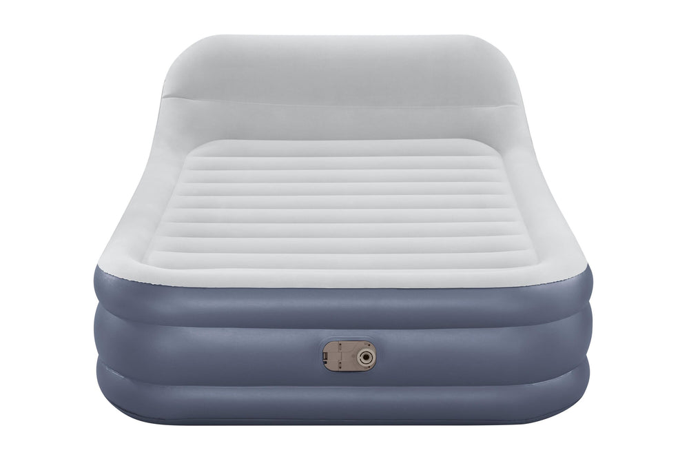 Bestway 2.26M X 1.52M X 84CM Tritech Sleekflow Headboard Air Mattress Queen Built-IN AC Pump (Contents:air mattress, storage bag, repair patch, with Built-in Pump(220V~240V))