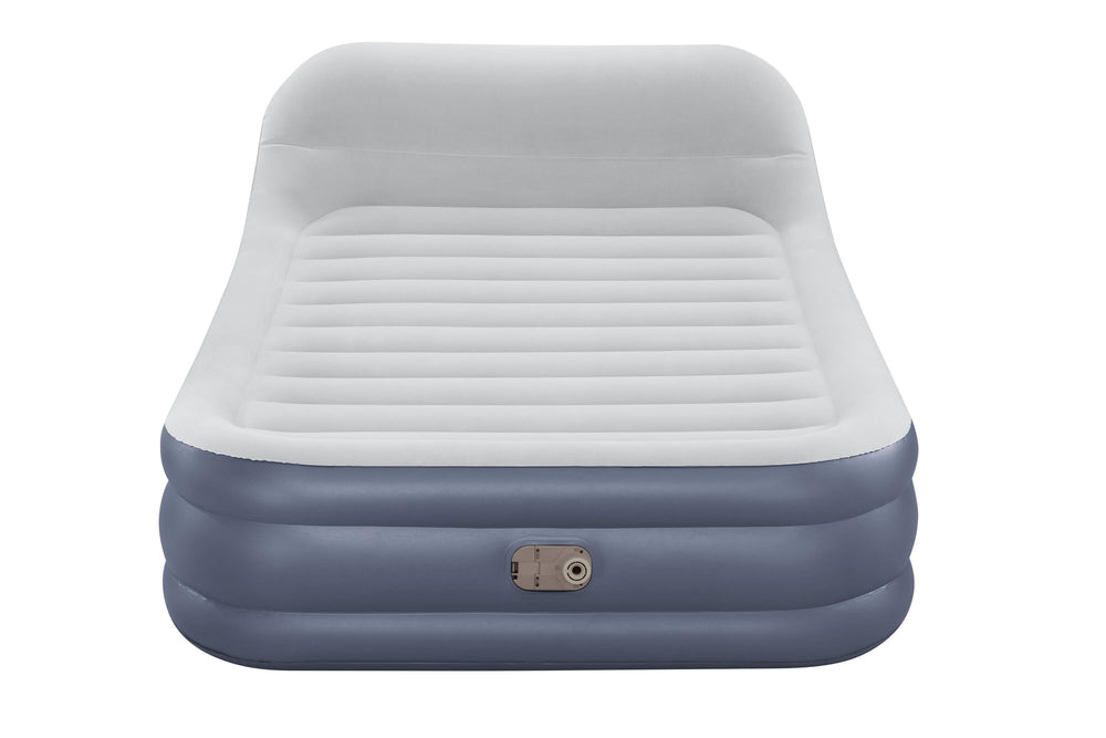Bestway 2.26M X 1.52M X 84CM Tritech Sleekflow Headboard Air Mattress Queen Built-IN AC Pump (Contents:air mattress, storage bag, repair patch, with Built-in Pump(220V~240V))