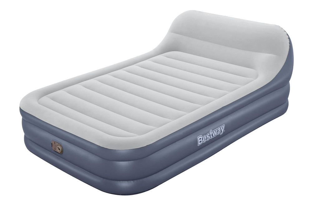 Bestway 2.26M X 1.52M X 84CM Tritech Sleekflow Headboard Air Mattress Queen Built-IN AC Pump (Contents:air mattress, storage bag, repair patch, with Built-in Pump(220V~240V))