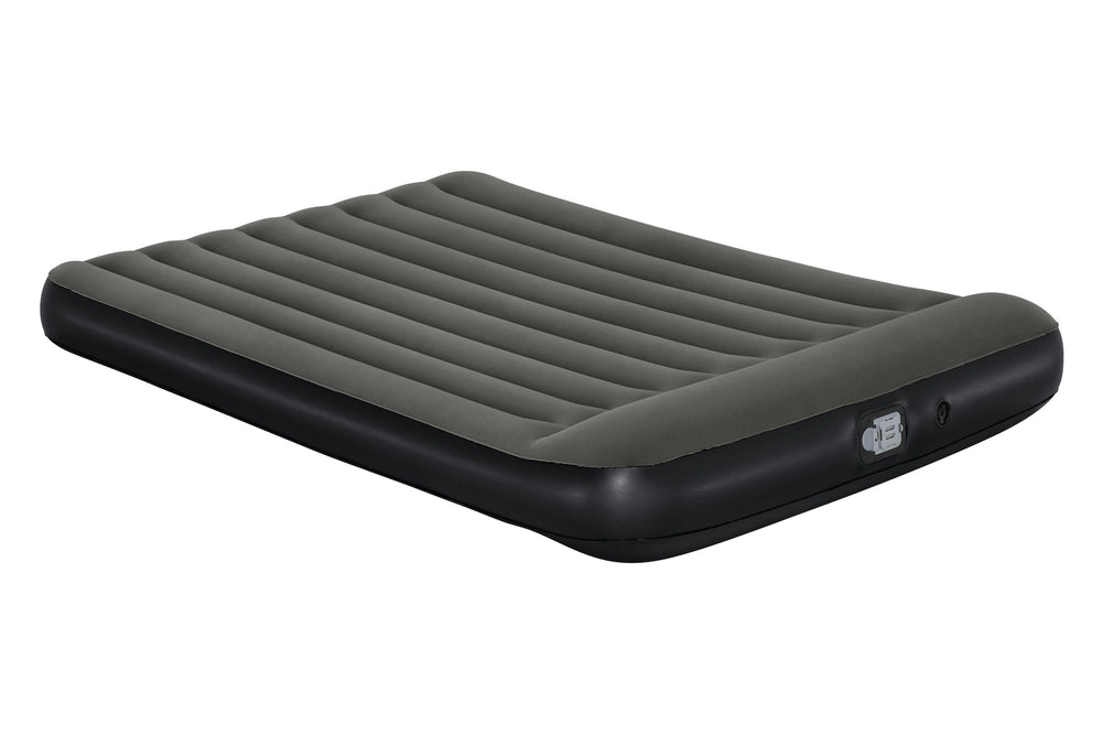 Bestway 2.03M X 1.52M X 30CM Tritech Air Mattress Queen Built-IN Battery Pump (Air Mattress, repair patch, with 4D Built-in Pump)