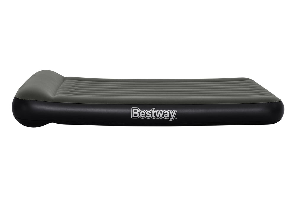 Bestway 2.03M X 1.52M X 30CM Tritech Air Mattress Queen Built-IN Battery Pump (Air Mattress, repair patch, with 4D Built-in Pump)