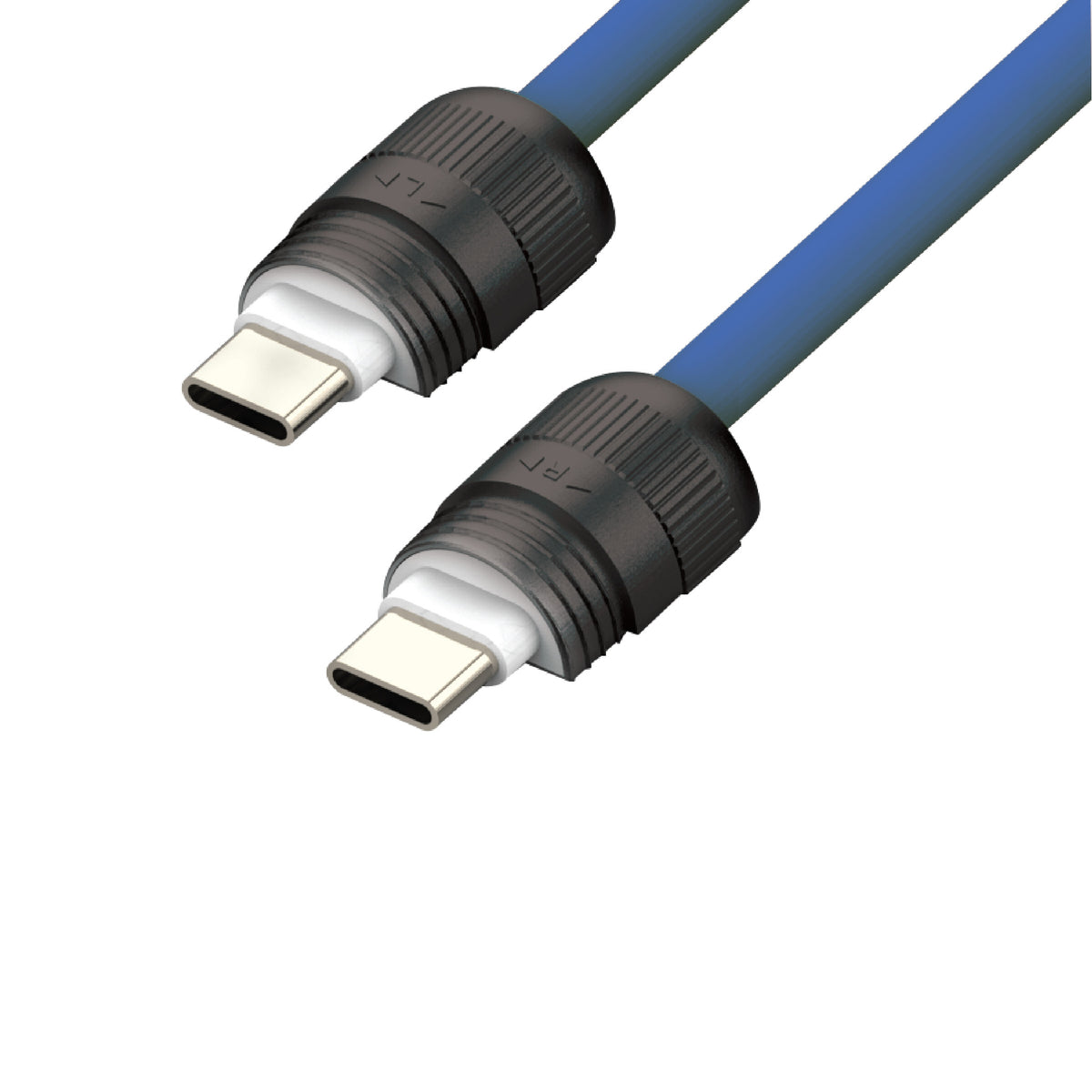 SIA powerlink SOFT RUBBER TYPE C - TYPE C LANYARD CABLE 60W 1.2M NAVY BLUE
