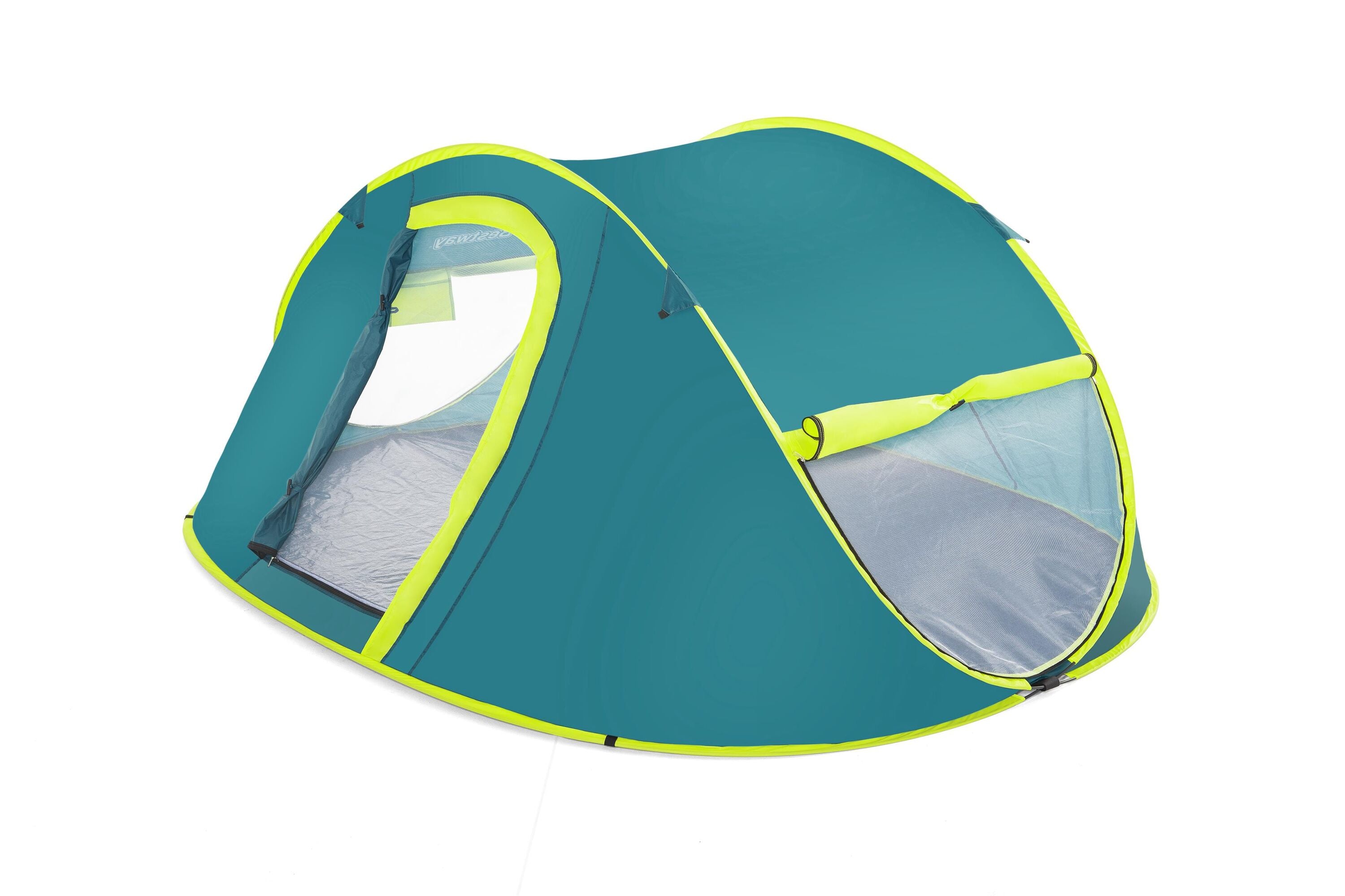 Bestway 2.10M X 2.40M X 1.00M Coolmount 4 Tent (Contents:Tent, Carry Bag, Eight Pegs, One Layer, 2000mmH20)