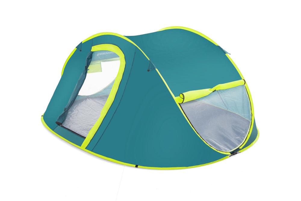 Bestway 2.10M X 2.40M X 1.00M Coolmount 4 Tent (Contents:Tent, Carry Bag, Eight Pegs, One Layer, 2000mmH20)