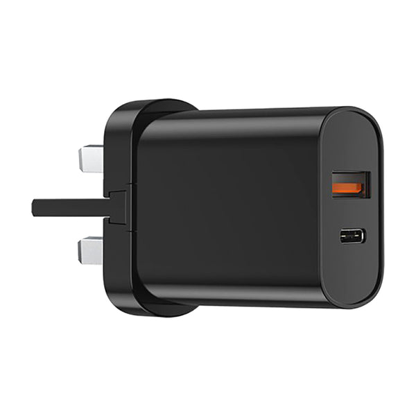 WIWU PD+QC Charger, US Plug Wi-U003 Black