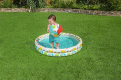 BESTWAY Φ1.22M X H20CM PLAY POOL SET (Contents: 1 pool, 1 swim ring, 1 beach ball, repair patch) Age 2+