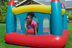 BESTWAY 1.75M X 1.73M X 1.27M ROYAL LEAP BOUNCER (1 Bouncer,repair patch,4 foot pins) Age 3+