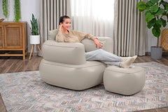 BESTWAY 1.07m x 99cm x 80cm Comfi Cube Lounger (chair, repair patch, 2 assorted colors.)