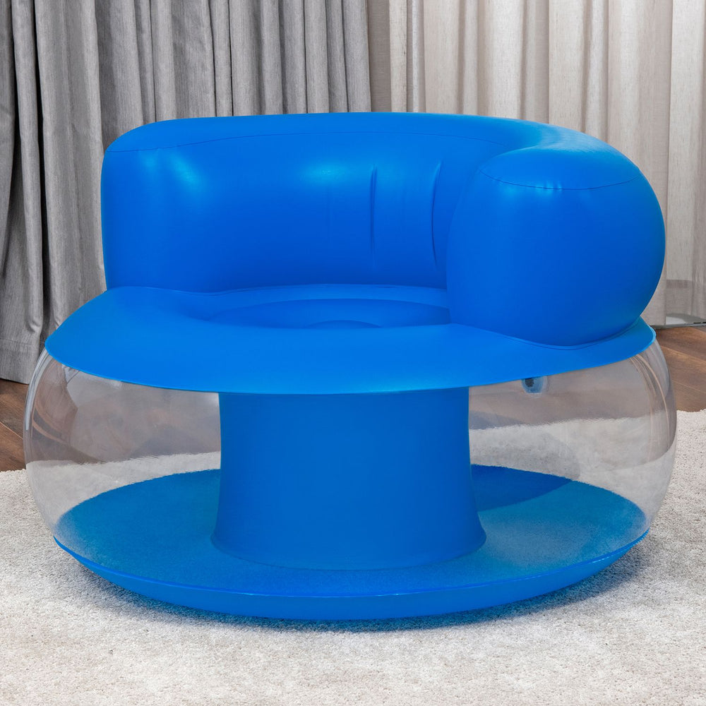BESTWAY 1.12m x 1.12m x 70cm Mod Pod Air Chair (chair, repair patch, 2 assorted colors.)