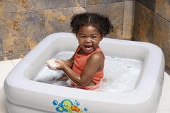 BESTWAY 86CM X 86CM X 25CM SCRUB-A-DUB BABY TUB (Contents:1 tub, repair patch) Age 0-3