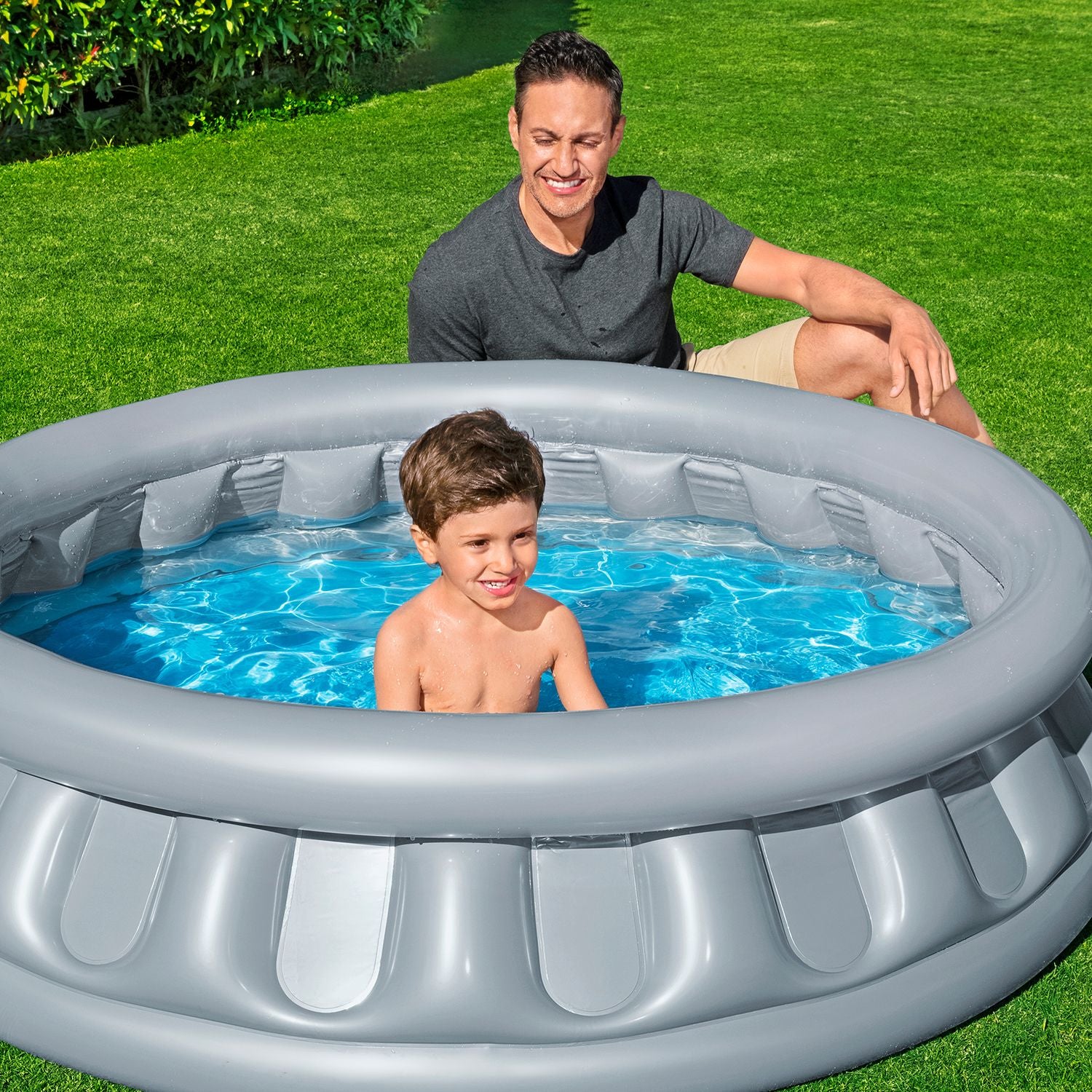 BESTWAY Φ1.52M X H43CM SPACE SHIP POOL (Contents:1 pool, repair patch) Age 3+