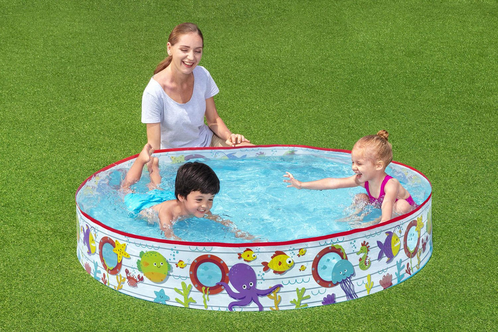 BESTWAY Φ1.52M X H25CM FILL 'N FUN POOL (Contents:One pool, repair patch.) Age 2+