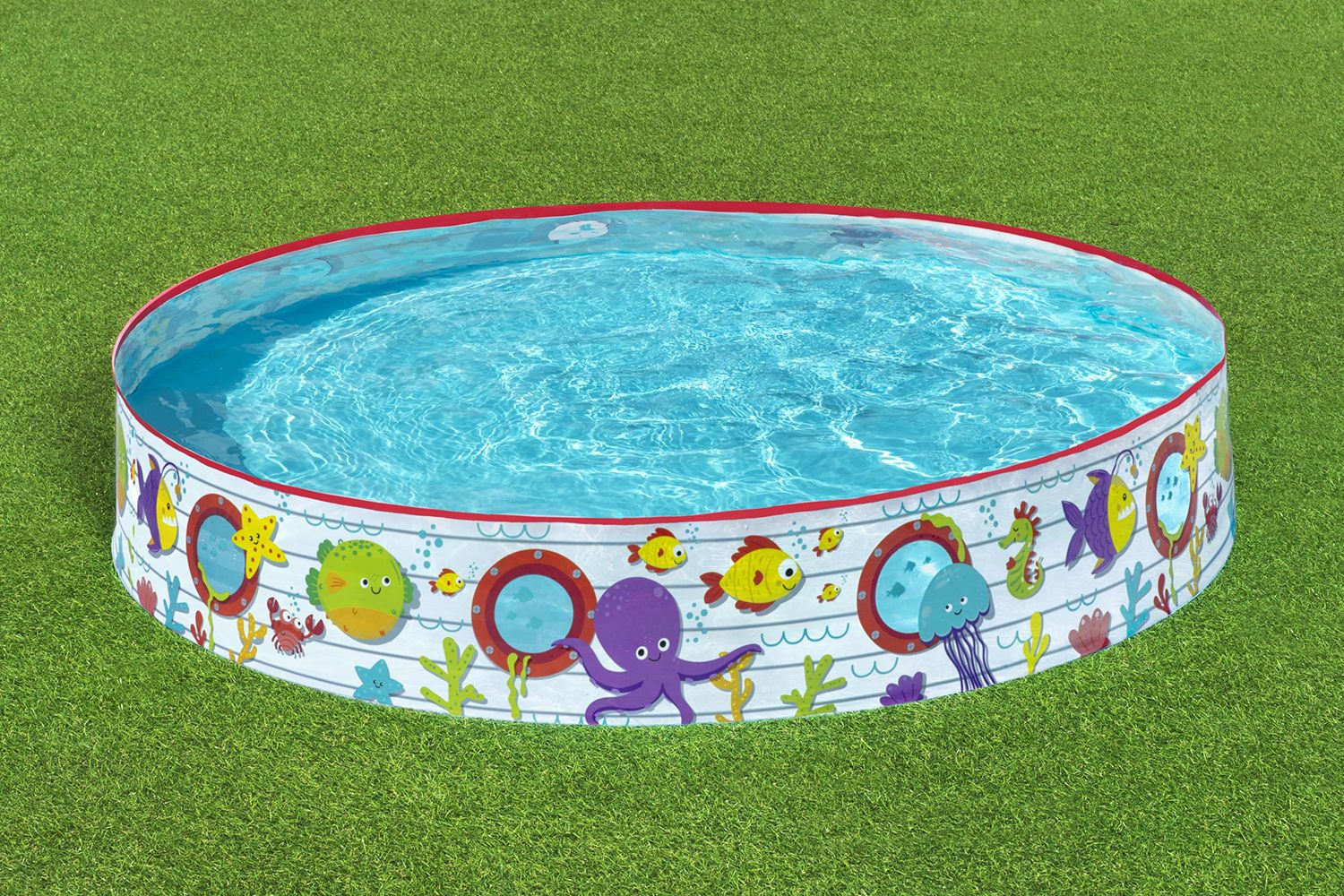 BESTWAY Φ1.52M X H25CM FILL 'N FUN POOL (Contents:One pool, repair patch.) Age 2+