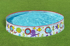 BESTWAY Φ1.52M X H25CM FILL 'N FUN POOL (Contents:One pool, repair patch.) Age 2+