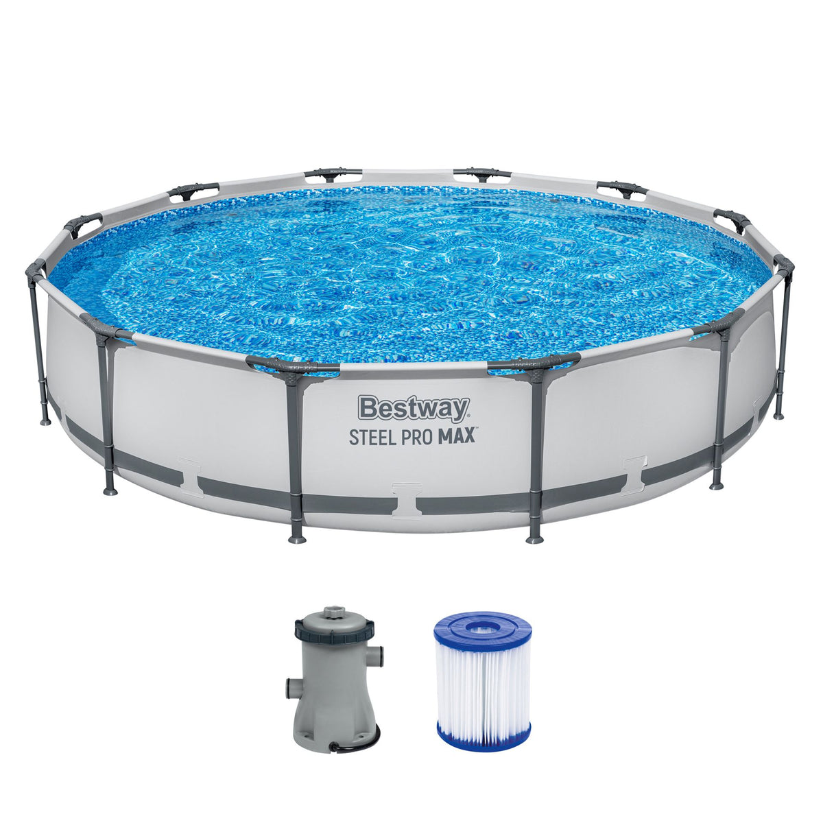 BESTWAY 3.66M X 76CM POOL SET (Contents:Pool, Fliter Pump(220-240V), Compatible with Cartridge 58093(Ⅰ)220-240V)