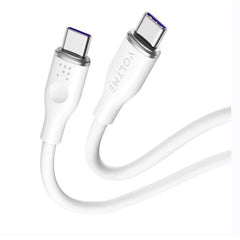 Voltme Powerlink Moss Liquid Silicon Cable Type C to Type C 5A / 1M (100W) Emarker White