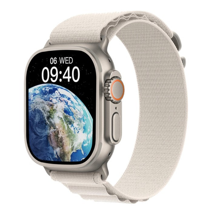 WIWU SW01 Ultra  max  49MM Bluetooth smart watch (High-end chip) Silver