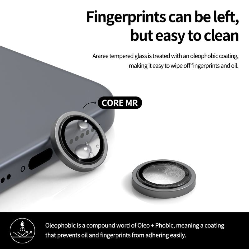 Araree Core Camera Matel Ring 1 Pcs Camera Lens Protector For iPhone 18 Pro Max/iPhone 18 Pro -Clear