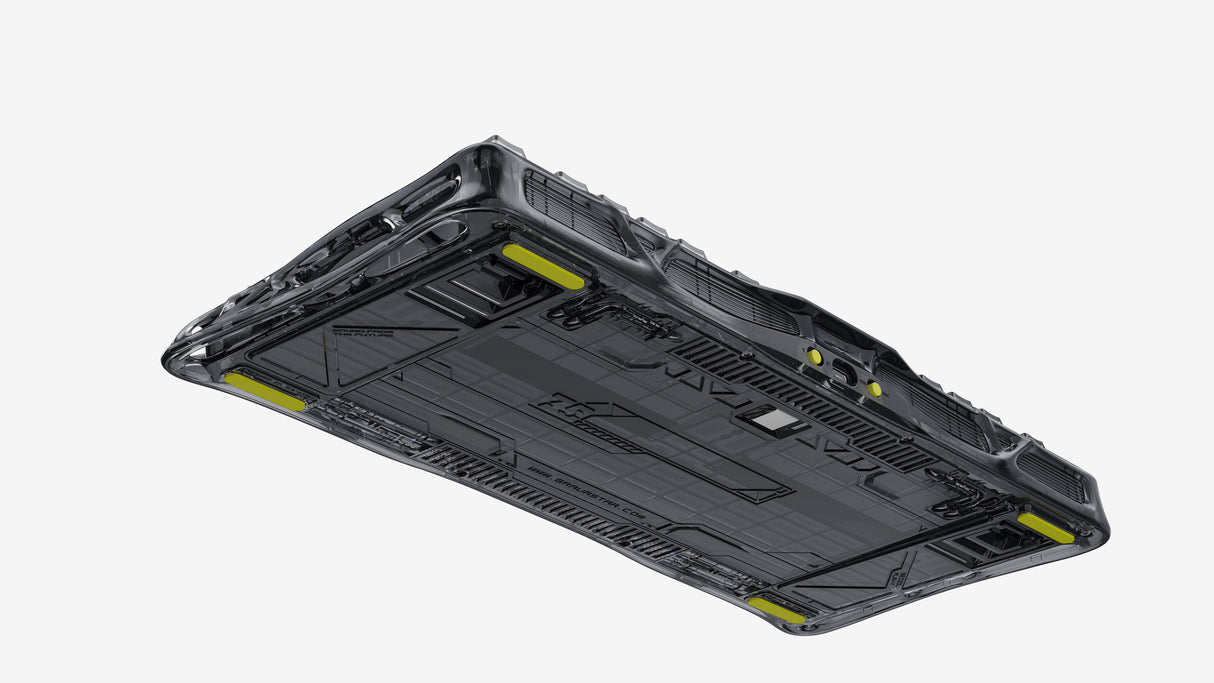 GravaStar Mercury K1 Lite 75% Wireless Mechanical Gaming Keyboard,Transparent Black