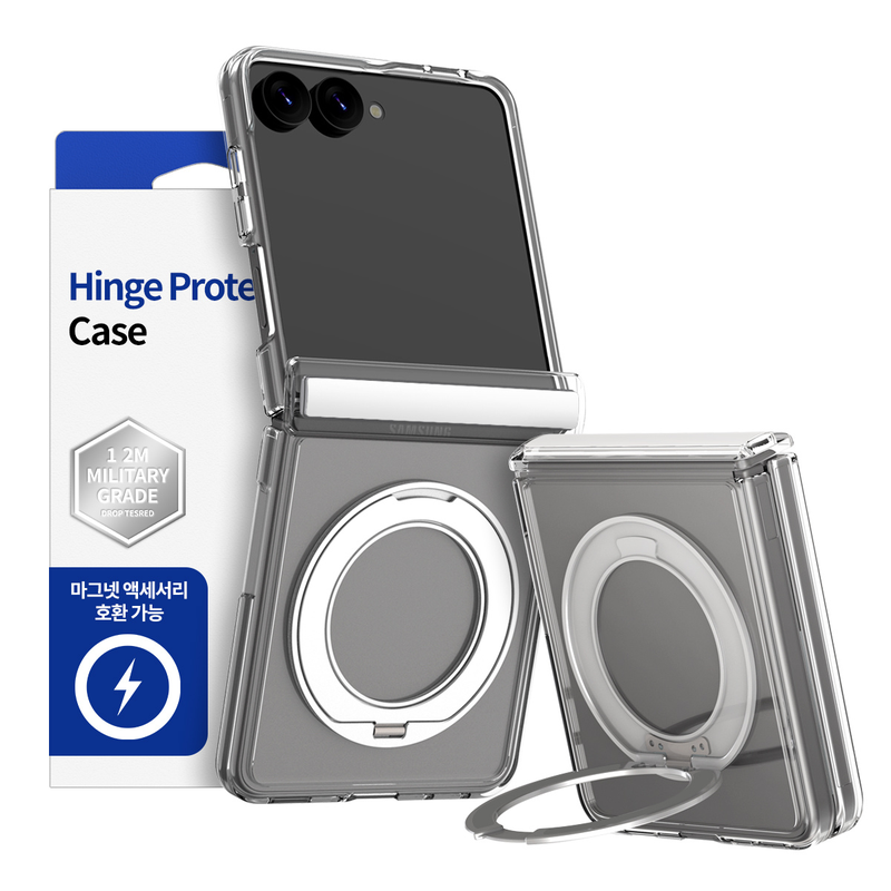 Araree Duple 360 Magsafe Stand Cover For Z Flip 8-Clear