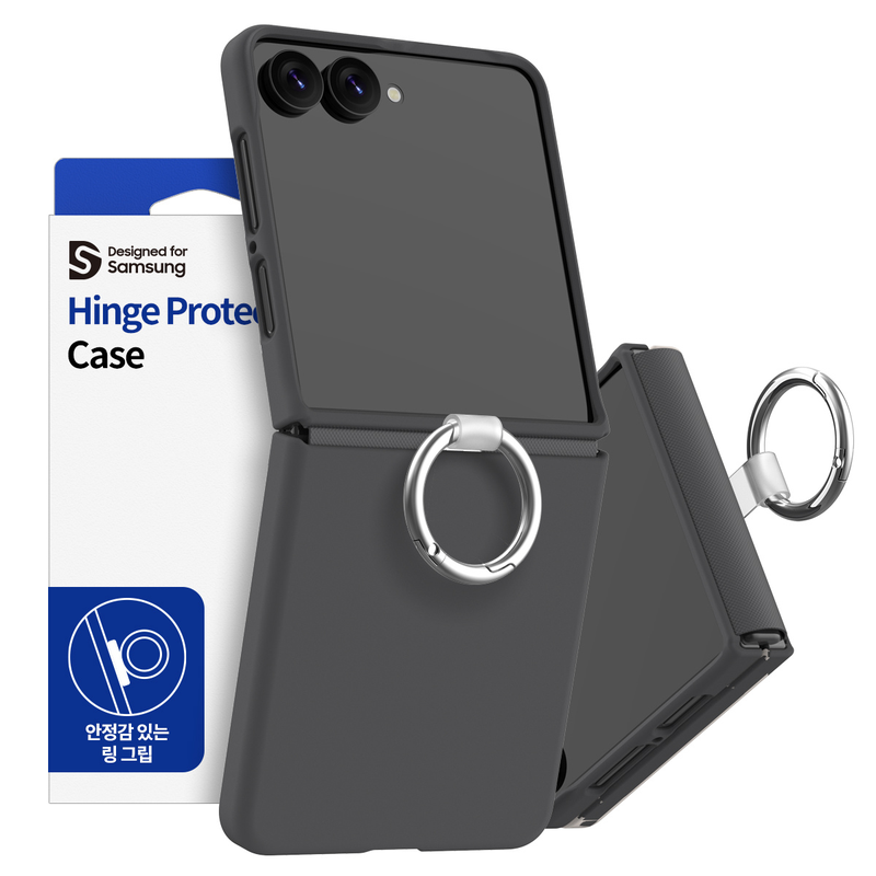 Araree Aero Flex Ring Cover For Z Flip 8-Black