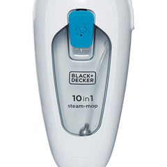 Black+Decker 1300W 10-in-1 Steam Mop, White/Blue - FSMH13E10-B5