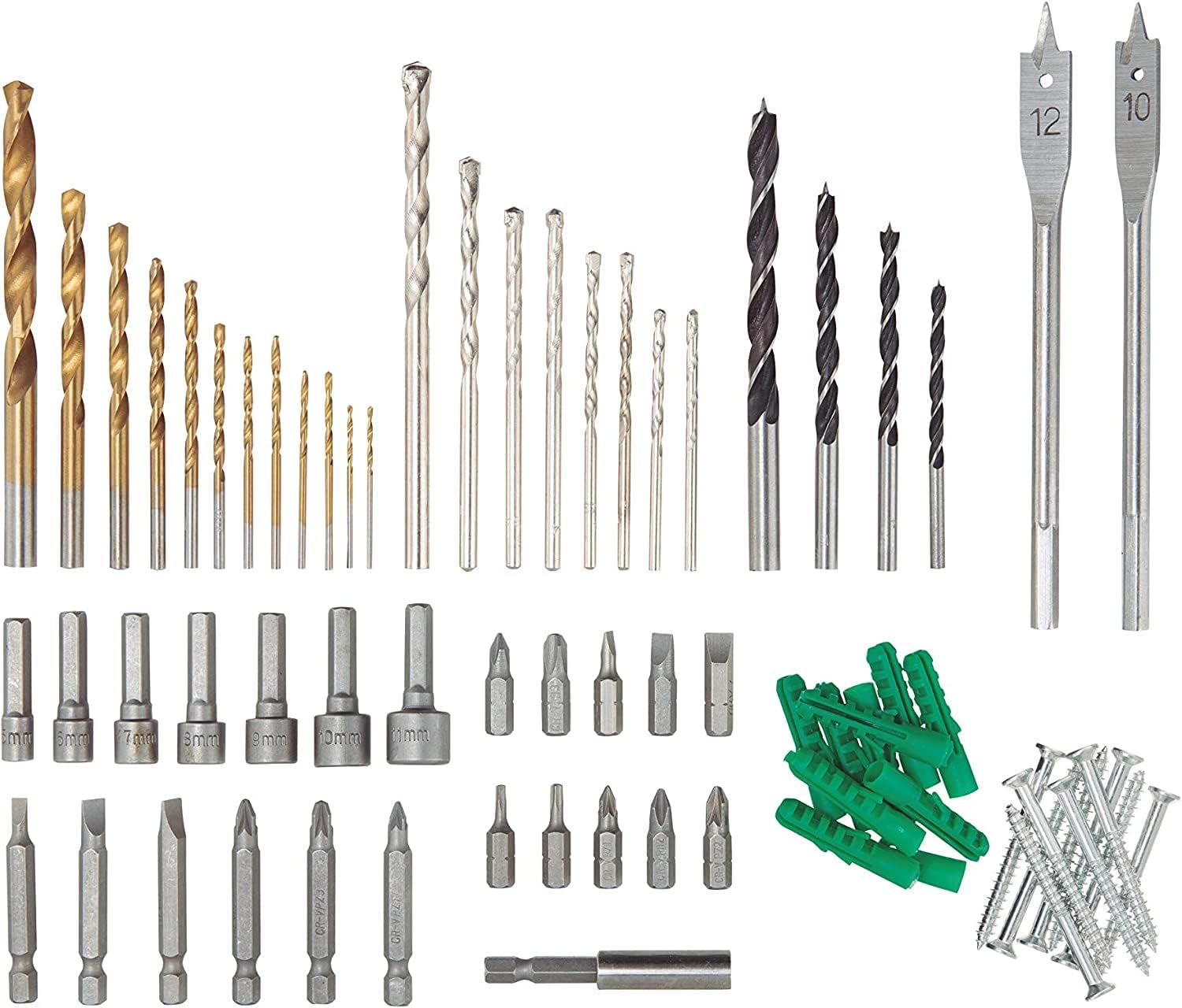 B+D Hammer Drill 13mm 650W + 50pc Accessories + Kitbox