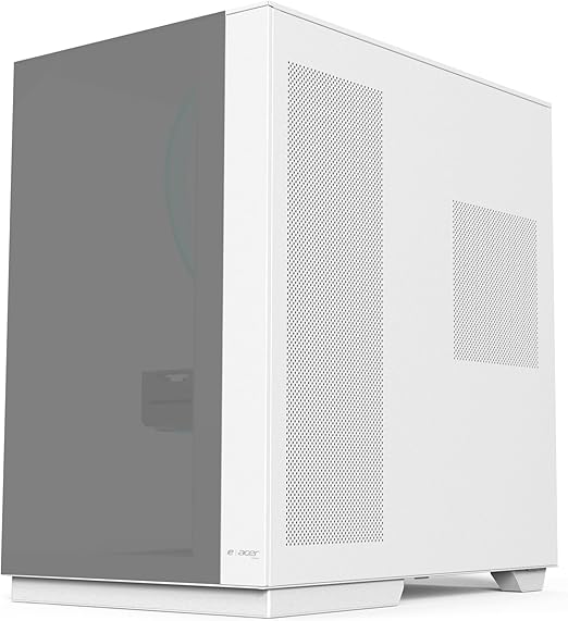 ACER V333 ATX PC Case, Full Tower Gaming Computer Case with Tempered Glass Panels, 8 Pre-Installed RGB Fans, Remote Control, SPCC Steel Frame, 3 USB Ports