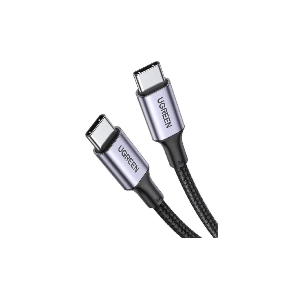 UGREEN USB-C Cable Aluminum Case with Braided 1m (Black) 100W