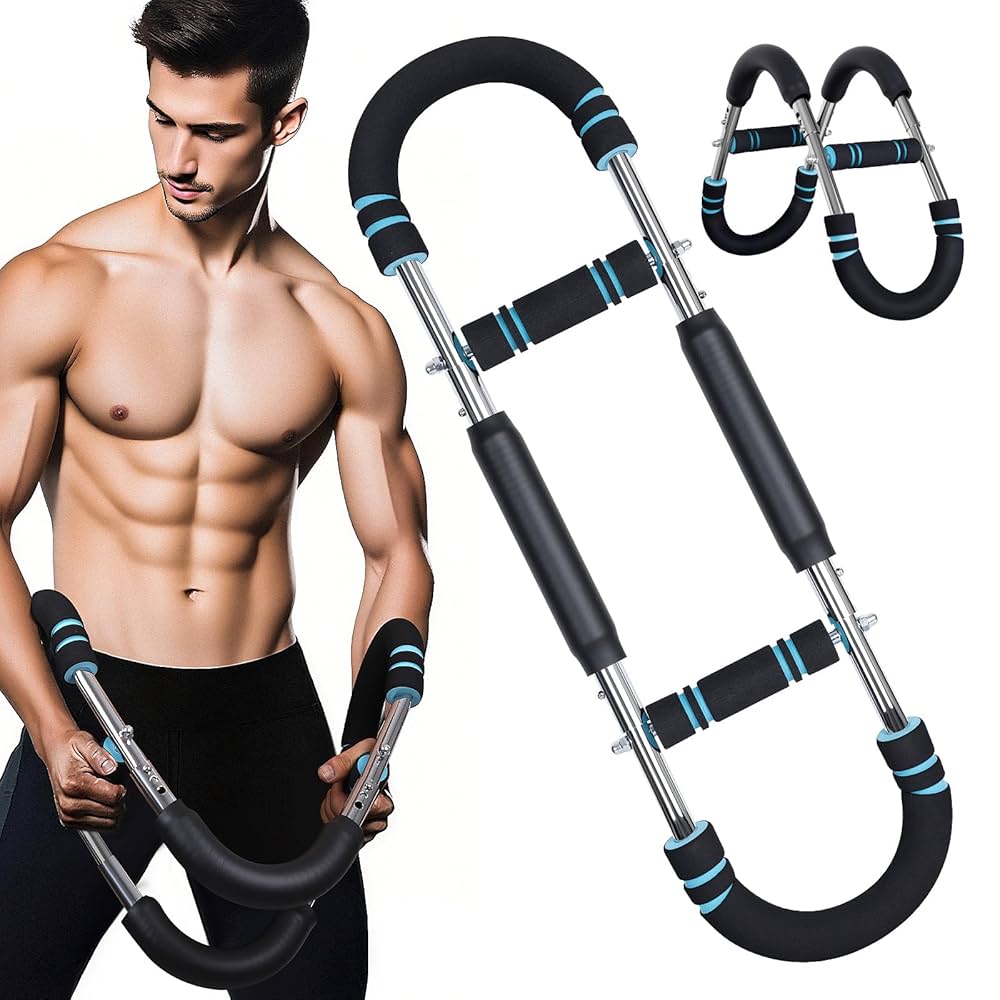 Black Ball Ultimate Twister Arm Trainer, Adjustable Chest Exercise Machine, Arm Trainer for Men, Portable Home Fitness Equipment with Spring Resistance