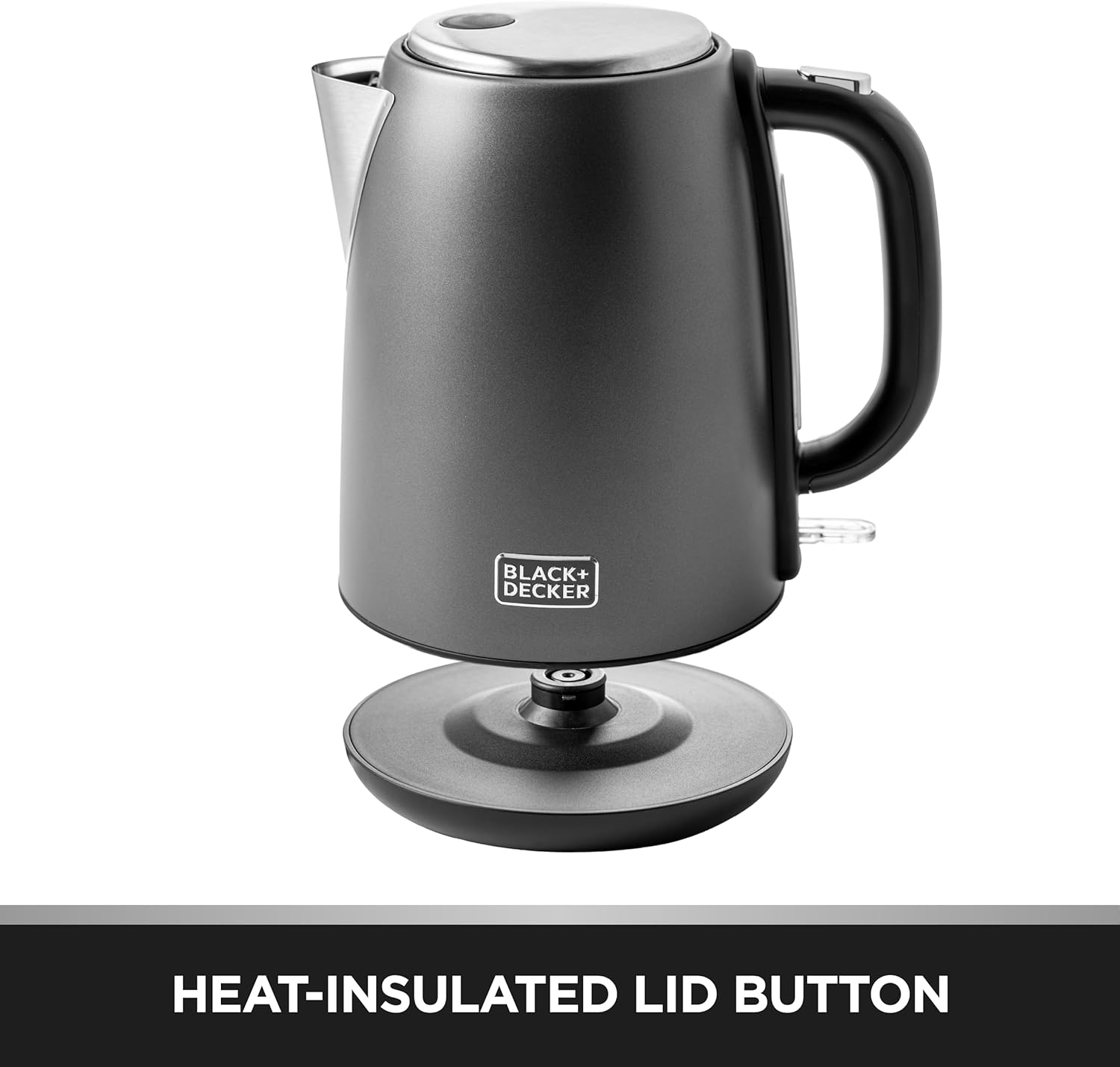 Black & Decker  Premium Steel Kettel 1.7L 2200 W, Overheat protection