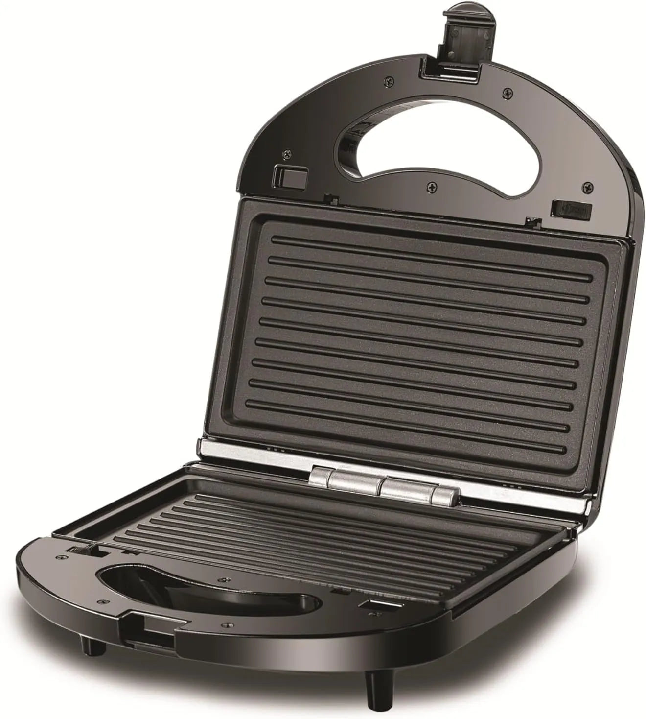 Black & Decker 3 In 1 Interchangeable 780W TS2130-B5, Grill & Waffle& Sandwich Maker Silver/Black - (International Warranty)