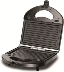 Black & Decker 3 In 1 Interchangeable 780W TS2130-B5, Grill & Waffle& Sandwich Maker Silver/Black - (International Warranty)